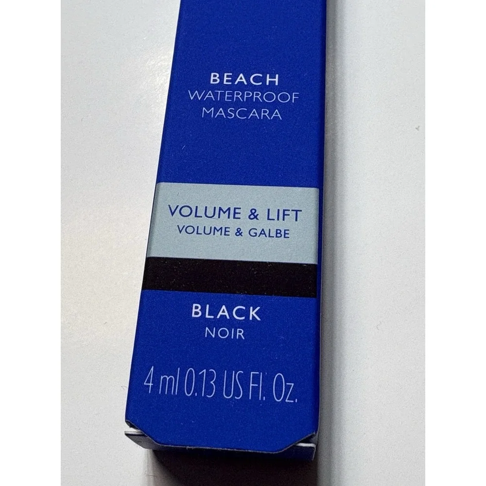 NEW Eyeko London Beach Waterproof Mascara BLACK Noir Volume & Lift Travel 4ml